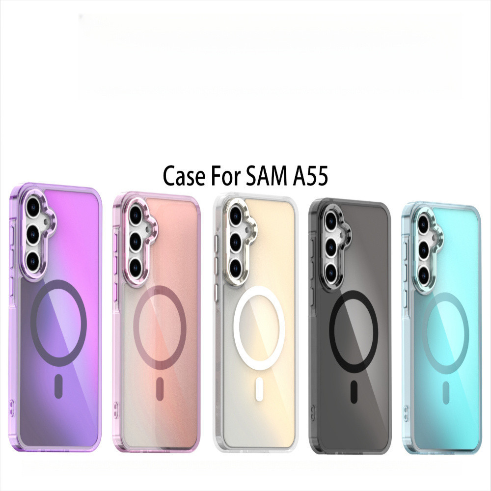 Giá đỡ ống kính đổi màu Vỏ điện thoại từ tính cho Samsung Galaxy S26 Uktra A37 A56 A55 A54 A53 A52 A36 A35 A34 A26 A25 A24 A16 A15 A14 A13 A07 A06 A05 4G 5G Không Vàng
