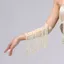 Tay áo nữ dành cho khiêu vũ Latin với viền kim cương giả và thiết kế flash