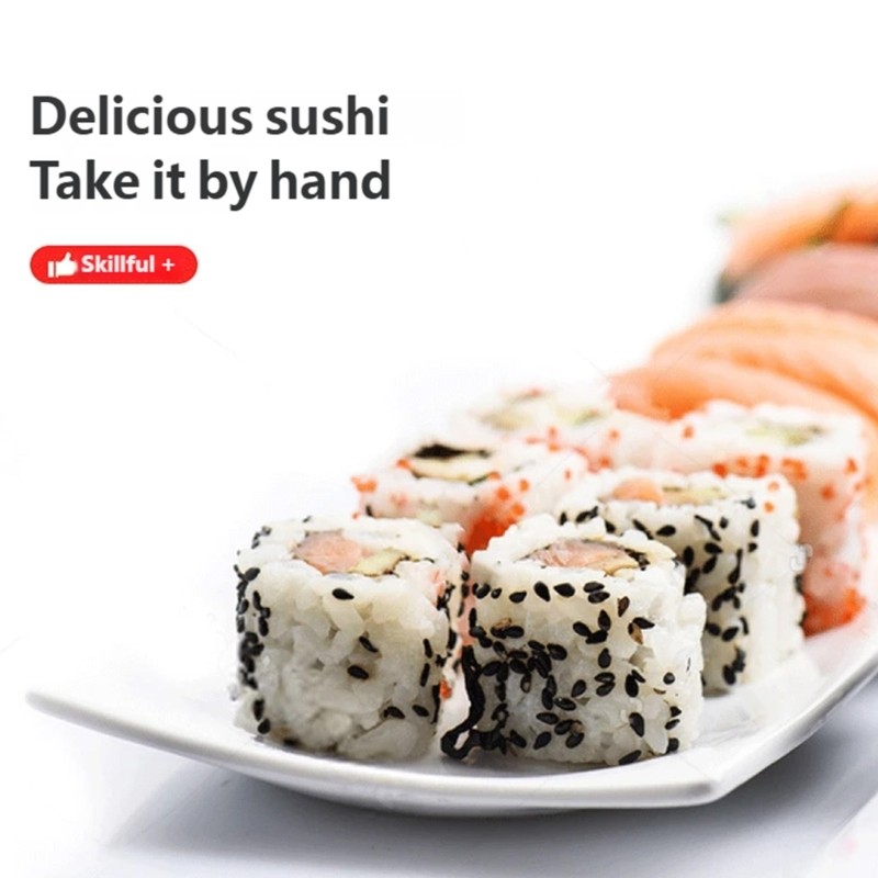 SHI Hình Ống Hình Trụ Sushi Cuộn Máy Làm Bazookas Khuôn Vui Vẻ Tương Tác Gia Đình Nấu Ăn Taks Đồ Ăn Nhẹ Tốt Cho Sức Khỏe Preparatio