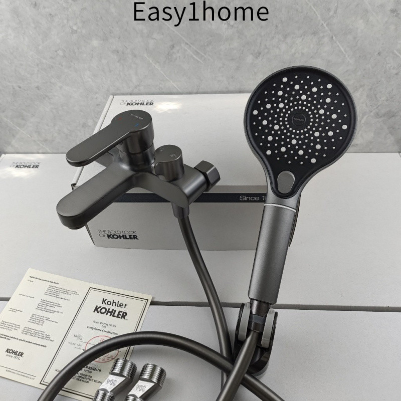【 KOHLER 】Vòi tắm ba chức năng hoàn toàn bằng đồng 1.0kg Vòi tắm đa chức năng Lõi van Nhật Bản Van trộn nước nóng lạnh V