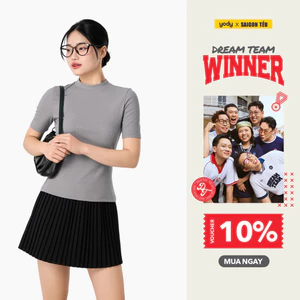 Chân váy xếp ly nữ YODY váy ngắn xoè, vải mềm mại, co giãn, có quần trong, trẻ trung CVN7166