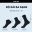 Tất vớ LADICARE sợi tự nhiên Unisex thời trang nam nữ trắng đen dày dặn, thoáng khí