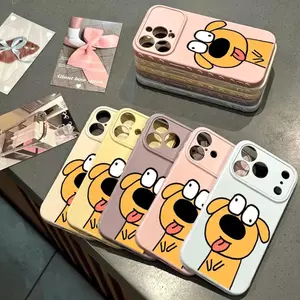 Tipping Puppy cho iPhone17promax trường hợp điện thoại 16plus mềm trường hợp14/13/11Pro nổ