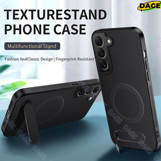 S21 Plus Sang Trọng Sợi Carbon Từ Tính Dành Cho Samsung Galaxy S21 Ultra Đế Điện Thoại Không Dây Sạc Da Mịn Vỏ S21 FE