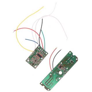 [modavietnamshop] Bảng điều khiển từ xa xe RC 4CH Bộ phát và thu PCB mạch 27 MHz có hệ thống vô tuyến ăng-ten Đẹp