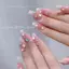 < Honeyba > Hạt bong bóng nàng tiên cá đầy màu sắc nửa tròn đáy phẳng sáng bóng Aurora Kích thước hỗn hợp màu kẹo Phụ kiện nghệ thuật làm móng tay Trang trí móng tay đẹp