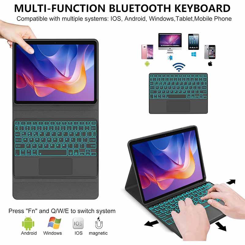 Cảm Ứng Đèn Nền Bàn Phím Dành Cho Redmi Pad 2 SE 9.7 11 inch Không Dây Bluetooth Bàn Phím Dành Cho Redmi Pad 2 Phụ Kiện
