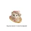 Vòng đầu dễ thương DARON, Vòng đầu chó bằng kim cương giả có thể điều chỉnh, Vòng động vật hoạt hình bằng kim loại phóng đại dành cho những người yêu thích chó mèo