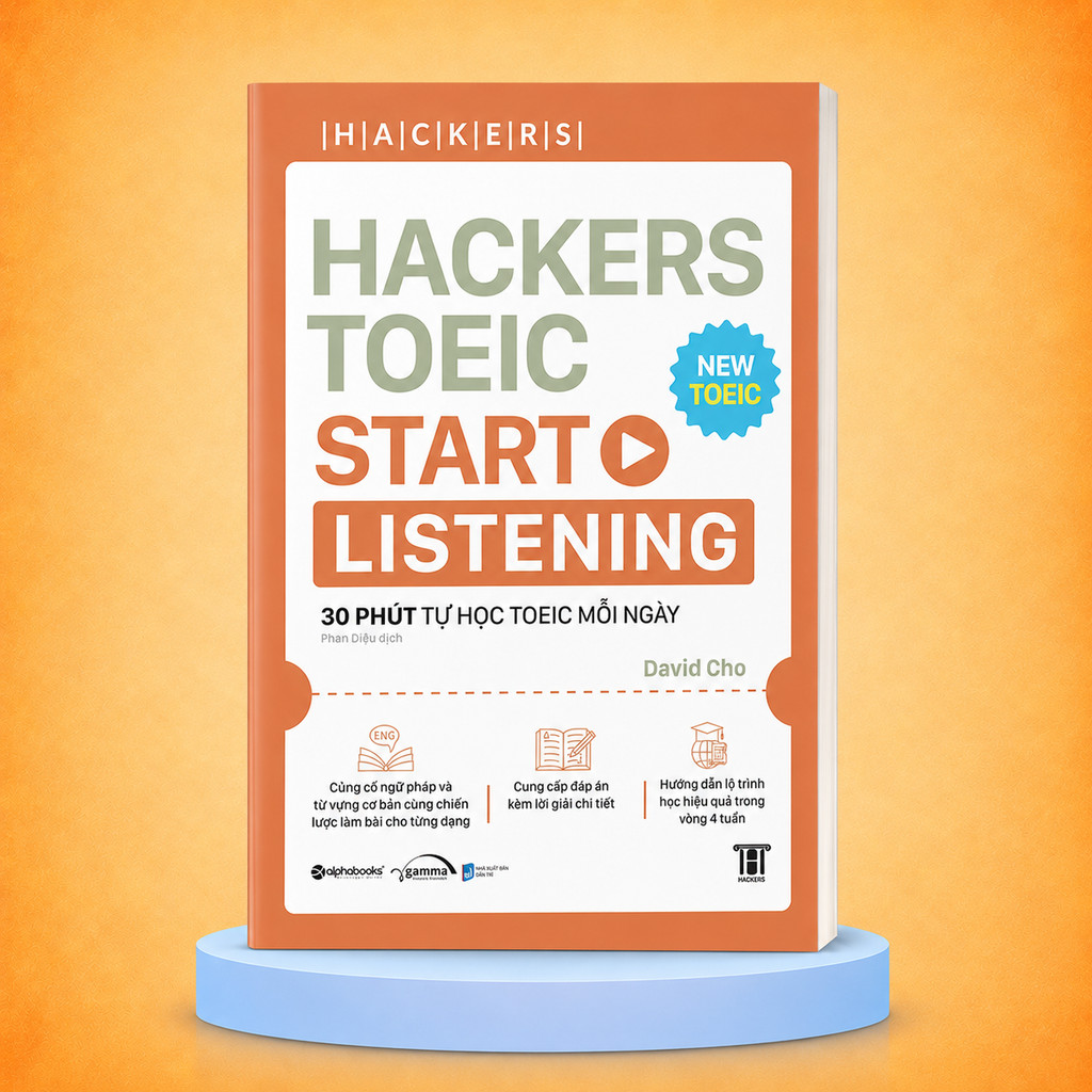 Sách – Hackers TOEIC Start Listening – Luyện Nghe TOEIC Cho Người Mới Bắt Đầu (Gamma Books)