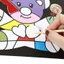 Nhãn dán nghệ thuật ma thuật Tranh sáng tạo cho trẻ em diy Handmade
