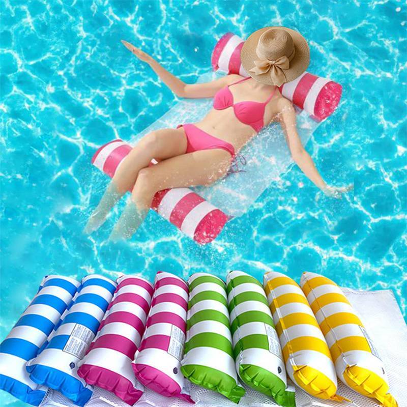 JINHF Nổi Nước Hammo Bơm Hơi Lounger Ghế Dành Cho Người Lớn Bể Bơi Phao Giường Có Lưới Hỗ Trợ Cho Hồ Bãi Biển Thư Giãn Mùa Hè HOT