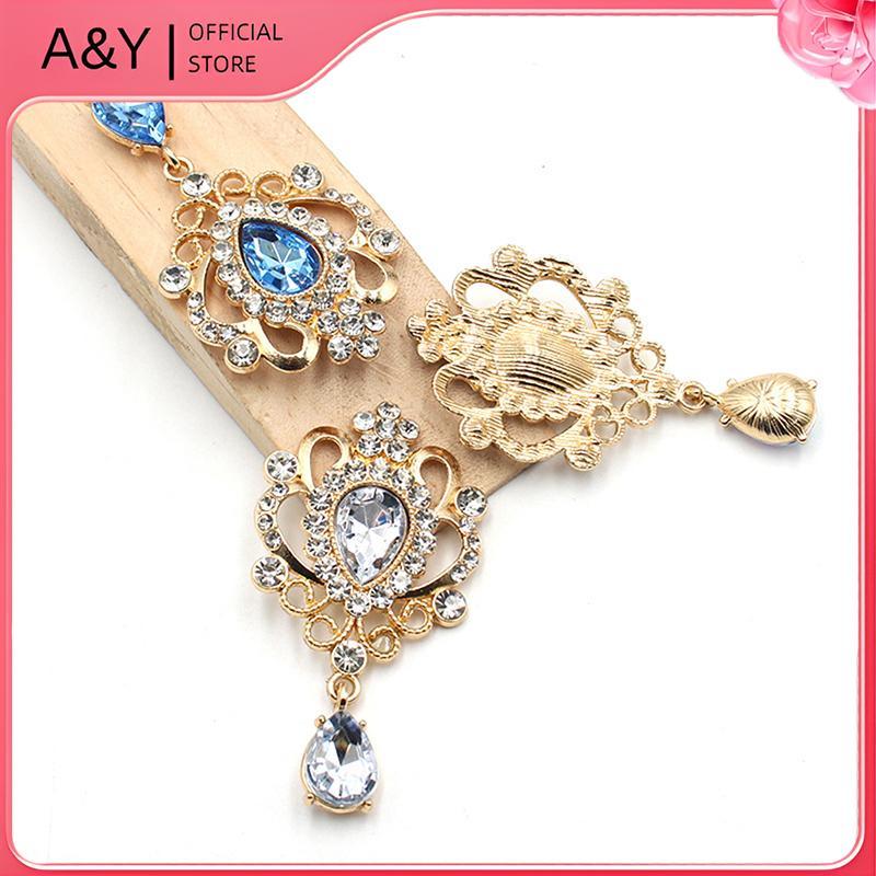 A & Y 32 * 60MM cho kim cương giả Nút tóc Manualidades Phụ kiện Diy Flat ba Trâm cài Phụ kiện trang sức.