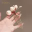 PNPIA- 1 Cái Dự Tiệc Kẹp Tóc Phụ Kiện Tóc Hoa Retro Thanh Lịch Hợp Kim Vàng Kẹp Tóc Hoàn Hảo Để Uốn Tóc Hoặc Tóc Thẳng