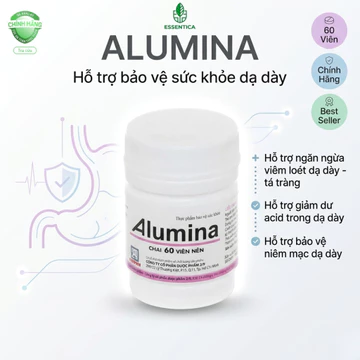 Alumina – Viên Uống Hỗ Trợ Ổn Định Acid Dạ Dày & Tăng Cường Sức Khỏe Đường Tiêu Hóa
