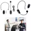 Luckyew Universal 2.4G Bộ phát micro không dây gắn trên đầu có đầu thu cho loa khuếch đại giọng nói Hướng dẫn du lịch giảng dạy TQ