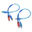 JCSYFAC 1 RCA Nam Sang Nữ Bộ Chia Âm Thanh Nổi Y Adapter Cáp Đầu Nối Dây Mới