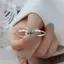 Bạc Thời Trang Hàn Quốc 26 Chữ A-Z Mở Nhẫn Nam Nữ Nhẫn Cặp Đôi Quà Tặng Trang Sức Mới