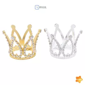 Mini Thái Công Chúa Topper Pha Lê Ngọc Trai Trẻ Em Đồ Trang Trí Tóc Trang Trí Tiệc Mới