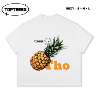 Áo thun form Boxy unisex nam nữ tay ngắn cổ tròn cotton dày dặn 250gsm