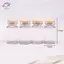 HFTOY 4 Cái / bộ Nhà Búp Bê Mini Candy Jar Nhà Bếp Thực Phẩm Chơi Cảnh Bình Bảo Quản Trong Suốt ~