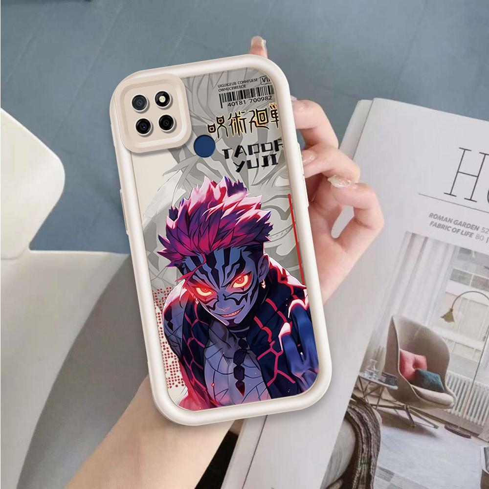 Ốp Lưng Cho Realme C12 C25 C25S C21Y C25Y C15 Narzo 30A Narzo 20 Vỏ Điện Thoại Silicon Mềm TPU Jujutsu Kaisen Sinh Viên Nam Thời Trang Mắt Thiên Thần Ốp Lưng Chống Sốc