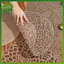 Thảm trải bàn tròn đay dệt bằng tay SWEET, Thảm trải bàn chống trượt chịu nhiệt 15 Inch cho trang trại Boho Trang trí ăn uống n