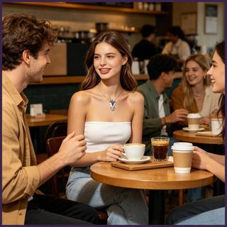 Hoa Cầm Vòng Cổ Kim Loại Thanh Lịch Phụ Kiện Thời Trang Nữ Bình Hoa Mặt Dây Chuyền Bó Hoa Vòng Cổ Cho Con Gái ewoekvn