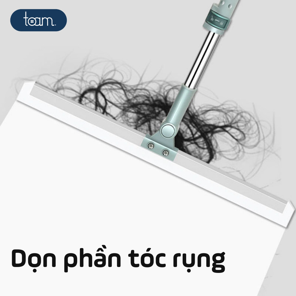 Chổi Gạt Nước Sàn Nhà Tắm HomeMate, Cây Gạt Nước Silicon Kèm Cán Inox Co Giãn Lau Sàn Nhà Vệ Sinh