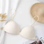Áo ngực nữ trẻ trung, bề mặt nhẵn, không có dây đeo lưng, phong cách Pháp đẹp, thiết kế cốc tam giác, không có vòng thép, cải thiện đường cong ngực, hỗ trợ ngực lớn, có thể đeo khóa bên kích thước nhỏ.