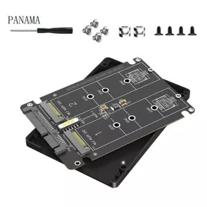 NAMA 2Port NGFFs SATA3 0 mSATA SSD sang SATA3 0 Bộ điều hợp có bảo vệ truyền dữ liệu ổn định