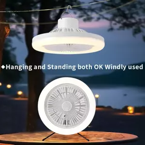 Đèn quạt điều khiển từ xa thực tế NAMA 30W 5400mAh chạy bộ 3 tốc độ cài đặt cho nhiều không gian