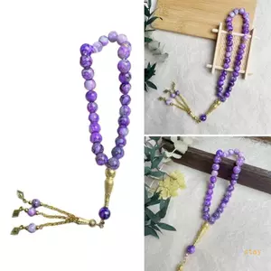 Ở Truyền Thống Hồi Giáo 33 Hạt Tasbih Kính Đen Vòng Tay Cầu Nguyện Cho Nam Nữ Dây Xích Tay Sử Dụng sùng bái