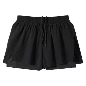 Fake Two-Piece Sports Shorts Summer Men's and Women's Quick-Drying Running Training Fitness Lining Shorts JecZ