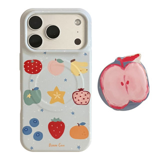 [Sheren] Ốp Điện Thoại Graffiti Trái Cây Thích Hợp Cho i17 16 15 14 13 12 11 pro max Vỏ Bảo Vệ Chống Sốc