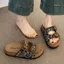 Dép Birkenstock Đế Dày Mặc Ngoài 2025 Siêu Nóng Với Váy Đế Mềm Dép Đi Biển Nhẹ Sang Trọng Dép 5.20