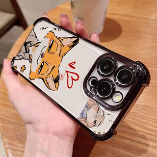 Ốp Lưng Thỏ Cặp Đôi Zootopia Cho Samsung Galaxy A07 A17 A06 A16 A26 A36 A56 A05 A05S A15 A25 A35 A55 5G Mạ Chống Rơi Vỏ Điện Thoại Thoáng Mát