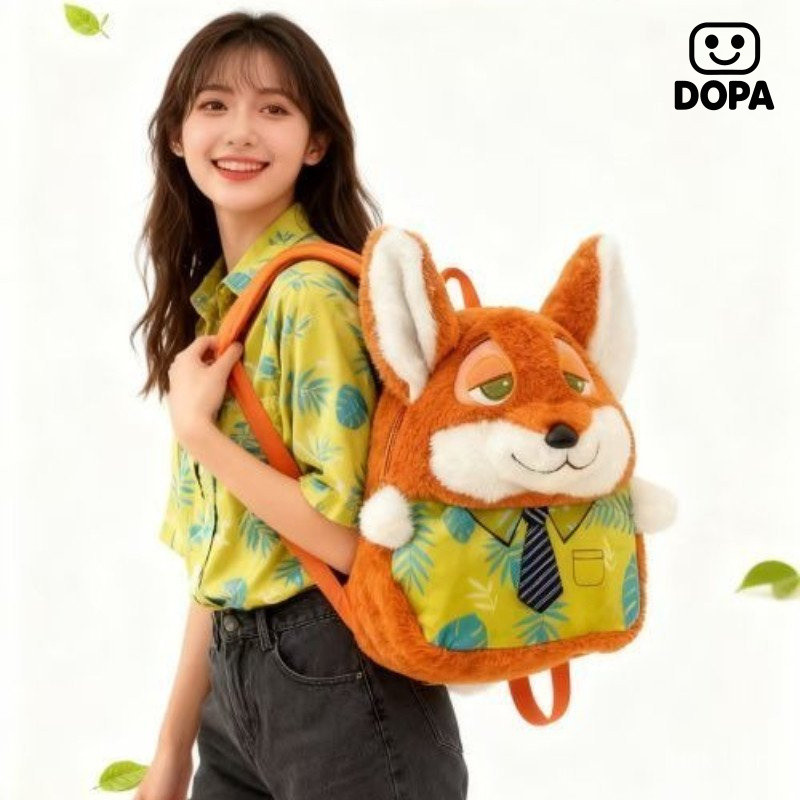 Bán chạy Crazy Animal City Phim hoạt hình Ba lô vui nhộn Giá trị cao Judy Nick Sang trọng Ba lô Anime Hàng hóa Quà tặng