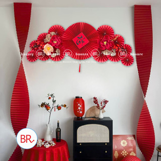 Set nguyên liệu trang trí mẹt Tết Bách Lộc-Phụ kiện decor Tết 2026,mẹt tết treo tường cầu may mắn,tài lộc ANGIHOME