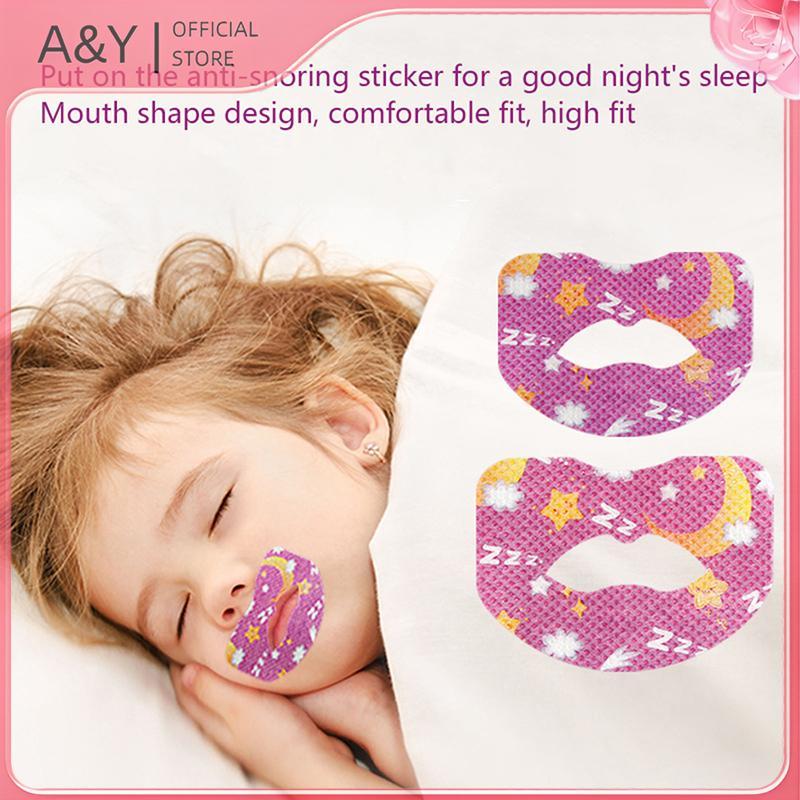 Miếng Dán Chống Ngáy A & Y - Hộp 30 cái, Hỗ Trợ Thở Miệng Và Mũi Khi Ngủ Đối Với Người Lớn Và Trẻ Em