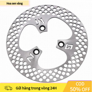 【24H】Đĩa phanh 220mm chuyên dụng cho xe máy điện, với các lỗ khoét giúp giảm trọng lượng và cải thiện khả năng làm mát
