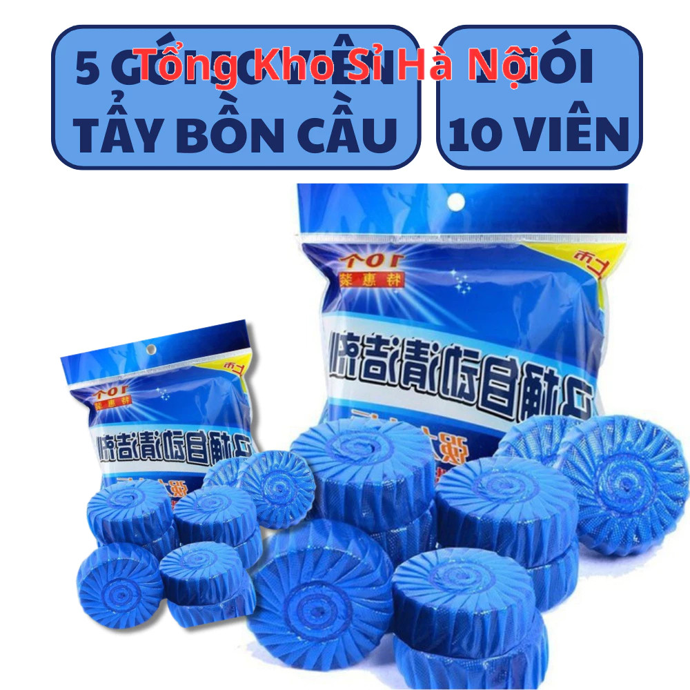 5 Túi 50 Viên Tẩy Bồn Cầu, Viên Thả Bồn Cầu Giúp Bồn Cầu Sạch Sẽ Thơm Mát Hơn, Làm Sạch Hơn