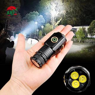 Đèn pin sạc 3LED cực sáng,pin 18350,camping và chống nước hoàn hảo
