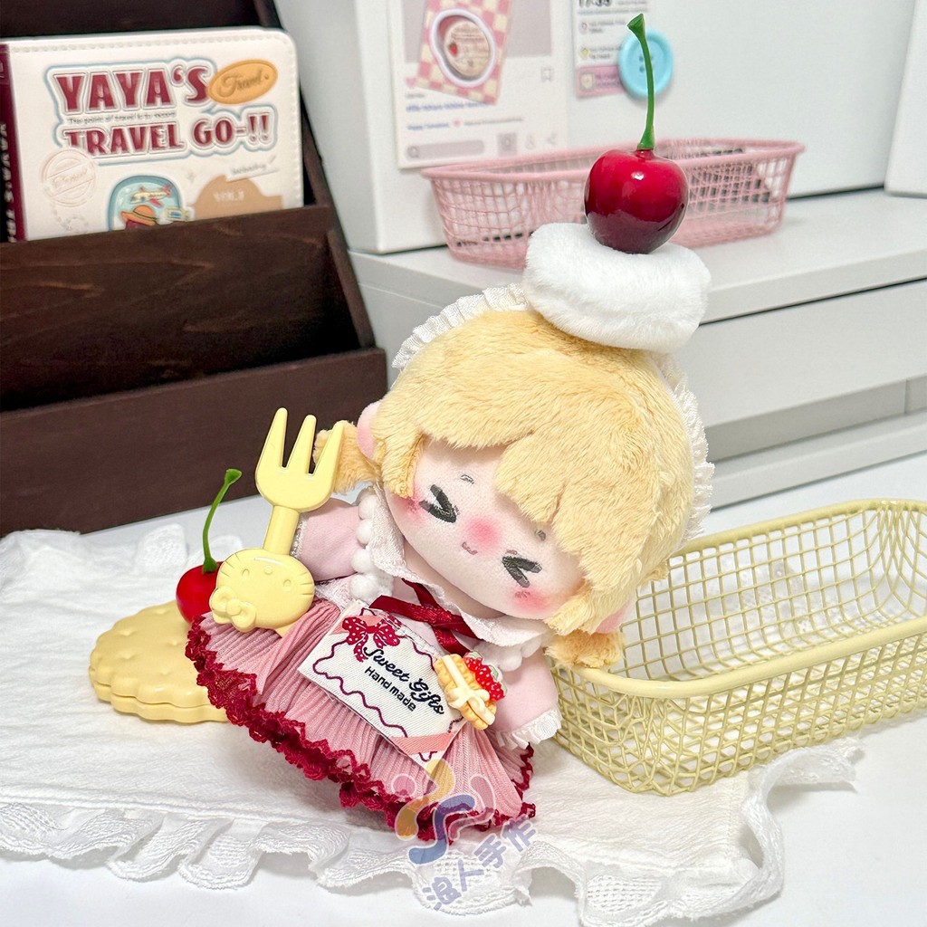 10Cm Quần Áo Bé Dễ Thương Bánh Váy Phù Hợp Với 10Cm Cotton Búp Bê Quần Áo Anh Đào Bánh Nhỏ Búp Bê Trang Phục 3.2