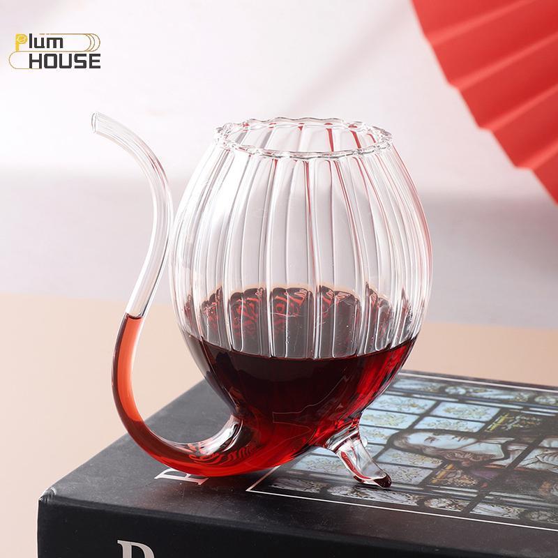 PlumHOUSE Cốc Thủy Tinh Cốc Sáng Tạo Có Ống Hút Uống Lạnh Rượu Thủy Tinh Nước Trái Cây Thủy Tinh Sóc Cốc Sử Dụng Tại Nhà Đảng Thanh Trong Suốt VN