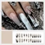 Người Phụ Nữ Siêu Dài Pháp Giả Móng Tay Bạc Hạt Dây Xích Ngôi Sao Trang Trí Ballerina Đầu Móng Tay Cho Salon Expert Và Naive Nữ