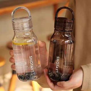 Bình nước tiện lợi hợp thời trang có bình nhựa chống rò rỉ để sử dụng hàng ngày & phòng tập thể dục ngoài trời Dung tích 430ml / 670ml