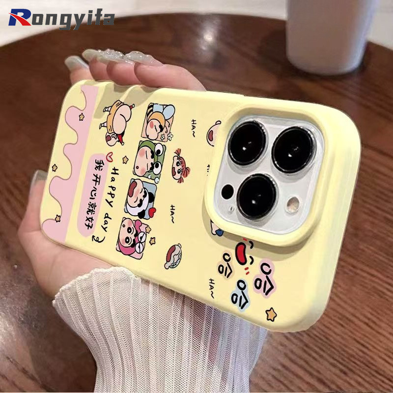 Ốp Điện Thoại Hoạt Hình Shin-chan Cho iQOO Neo 11 10 9 9S 8 Pro Plus 10R Vỏ Màu Kẹo Dễ Thương Ngộ nghĩnh Matte Chống Sốc Ốp Lưng Mềm