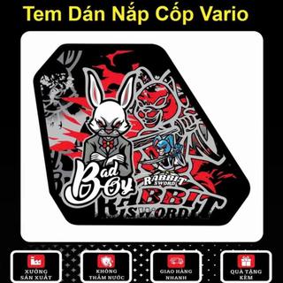 TEM DÁN NẮP CỐP VARIO 22-25  DECAL 3 LỚP MÀU IN KO PHAI