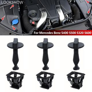 LOOKSHOW 3 Chiếc Xe Xoắn Ốc Lò Xo Gioăng Cố Định Khóa Xoay Bắt Để Che Đế Cho Xe Mercedes Benz S400 S500 S320 S600 A0009982395 A0039918870 D8P6