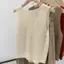 < WHPHous-t > Áo Vest chữ V dáng rộng thời trang Cotton và vải lanh Hàn Quốc mùa hè dành cho nữ đẹp